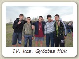 IV. kcs. Győztes fiúk