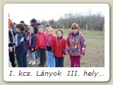 I. kcs. Lányok  III. helyezés
