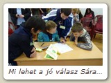 Mi lehet a jó válasz Sára, Nándi, Dávid és Norbi
